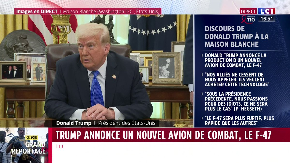 🔴 Donald Trump sur l'Otan 🗣️ "L'Otan était en mauvais état. C'est nous qui payons la plupart des frais de tous les pays, j'ai dit c'est terminé. L'Otan est une alliance solide mais il faut que l'Otan nous traite bien car sans nous l'Otan ce n'est rien."