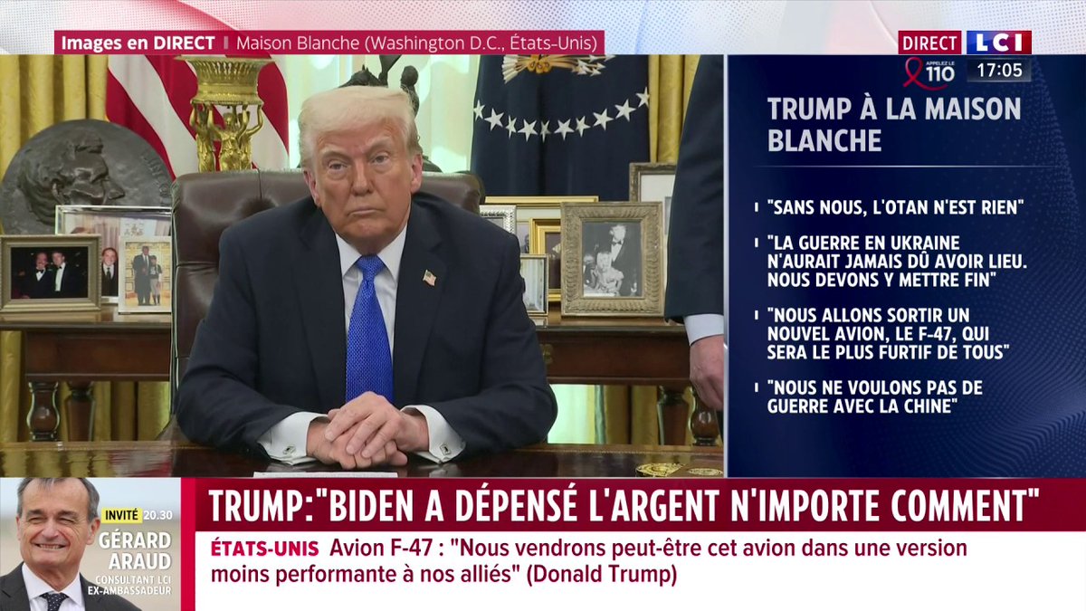 🔴 Donald Trump sur le Canada 🗣️ "Quand je dis que le Canada devrait être un État, je suis sérieux. On ne peut pas s'attendre à ce que l'on porte à bout de bras un pays qui est juste à côté de nous. Ce serait un État que nous aimerions, que nous chéririons."