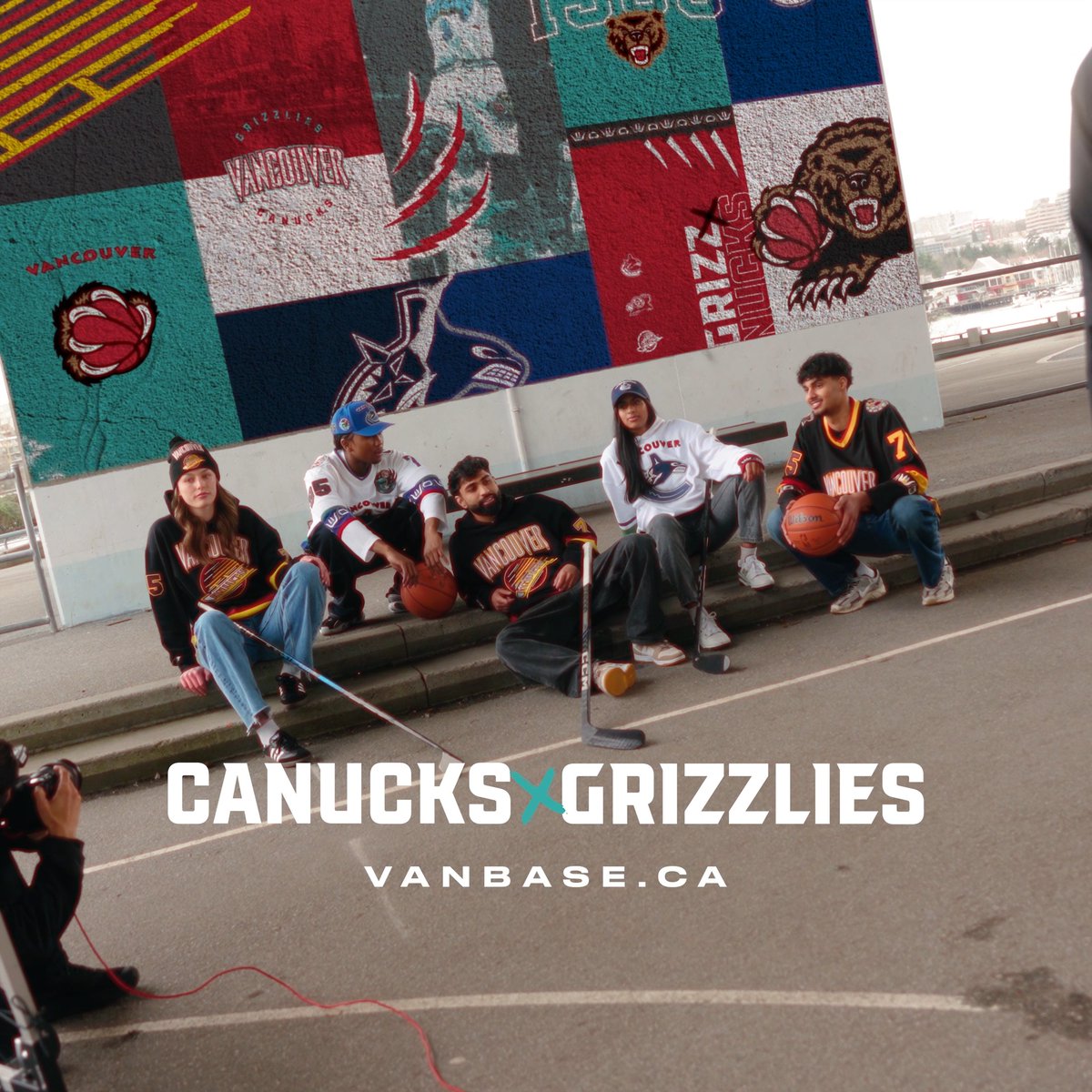 Canucks x Grizzlies – now available at A collection that honours the heart of Vancouver sports, uniting two teams that have shaped the city's culture. A tribute to our history and a celebration of the fans who continue to keep the legacy alive.