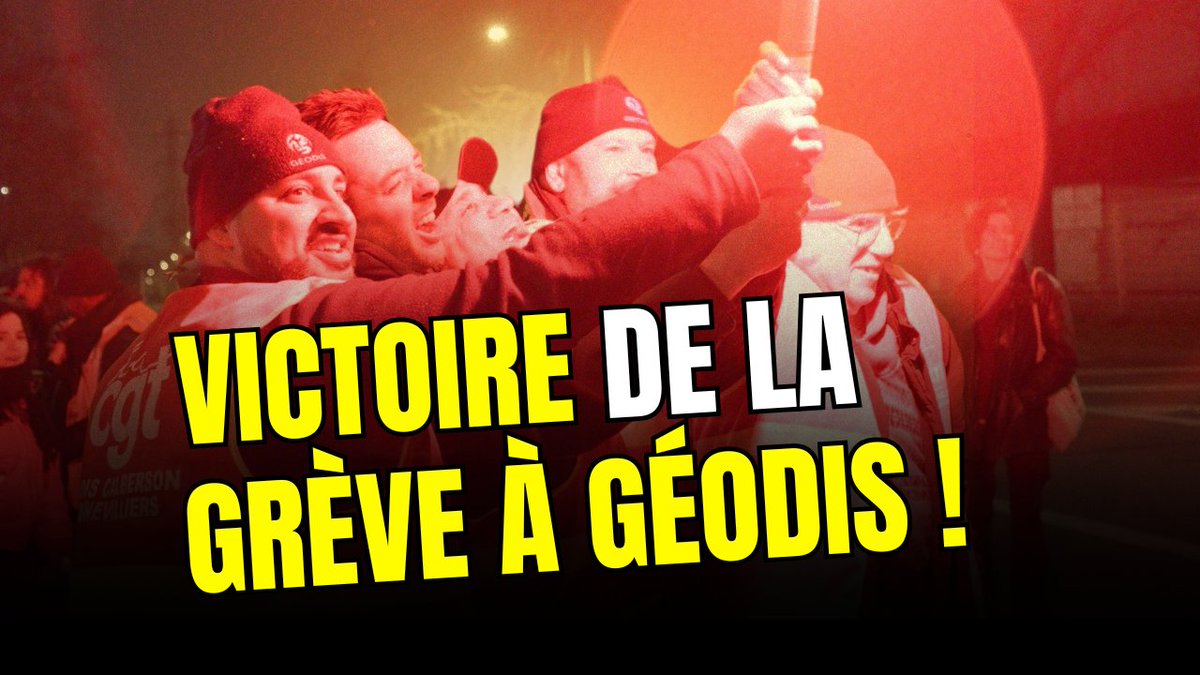 🎥 Reportage. LA VICTOIRE des grévistes de GEODIS : la lutte paie ! Au terme de trois semaines d'une grève massivement suivie, les travailleurs de Geodis Gennevilliers ont gagné sur leurs revendications. Un combat exemplaire qui montre que la lutte paie !