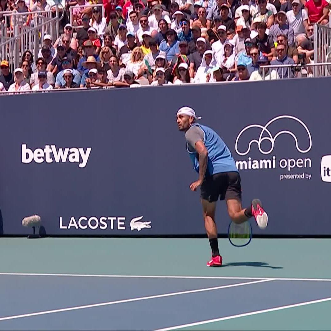 "Isn't this what they paid for, this is what they want!" 🤔 Nicholas Kyrgios #MiamiOpen