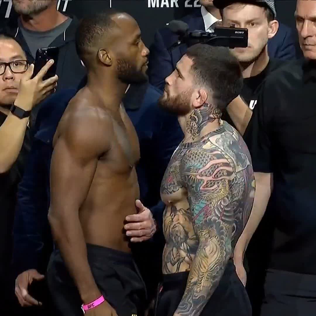 Leon Edwards and Sean Brady come face to face ahead of the #UFCLondon main event 🔥