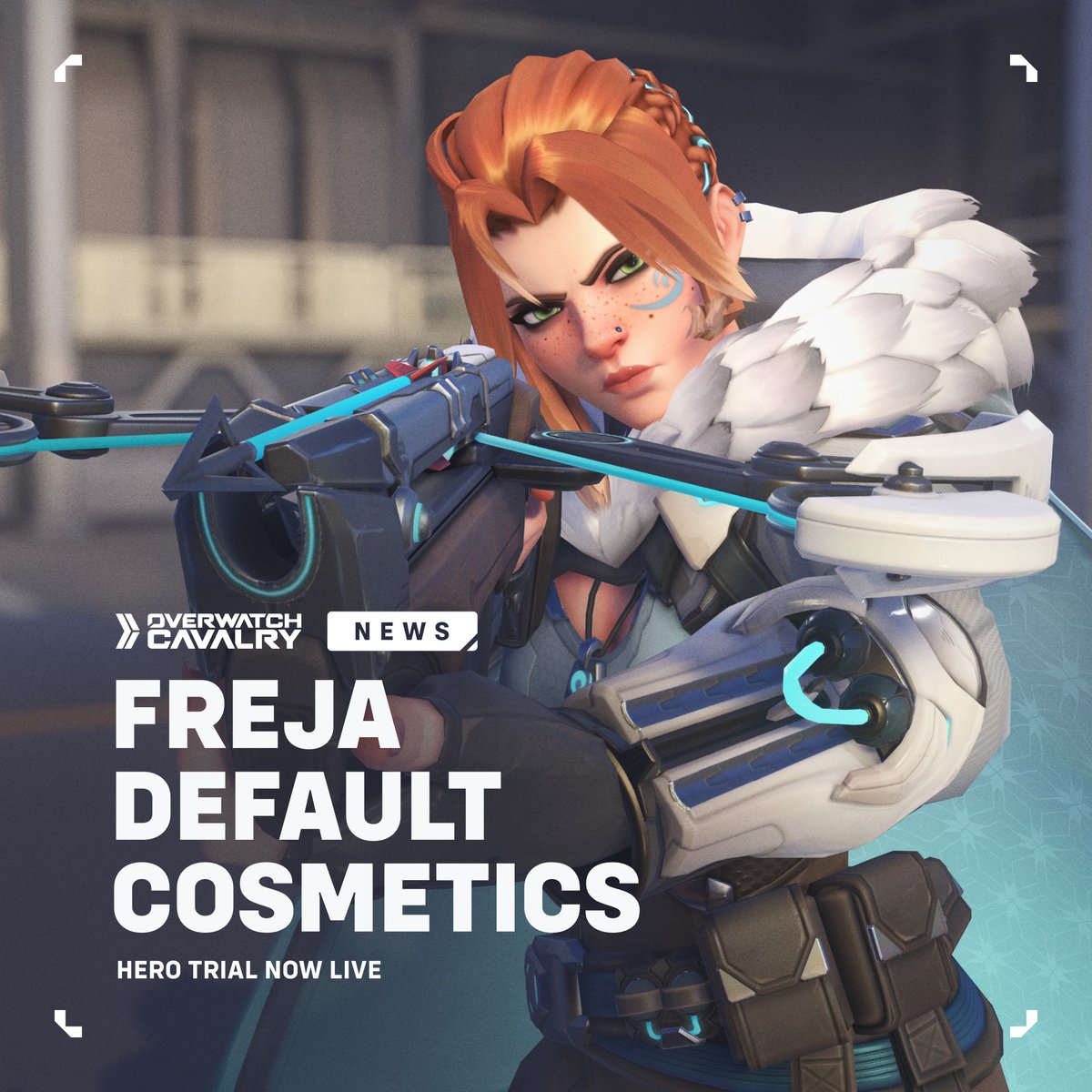 Get a closer look at the new #Overwatch2 DPS Hero in-game 👀 🎯 Play as Freja for a limited time this weekend!