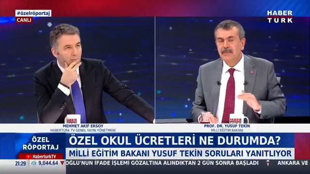 Özel okul ücretlerindeki fahiş artışlar... Özel okul ücretleri ne durumda? Milli Eğitim Bakanı Prof. Dr. Yusuf Tekin #ÖzelRöportaj'da anlattı.