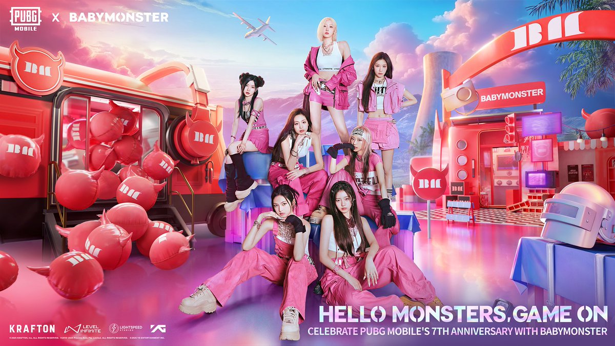 Celebrate PUBG MOBILE with Anniversary Ambassador BABYMONSTER! Explore themed photo zones & video buses in Erangel and Rondo, jam to DRIP on the Cassette Player, and unlock the DRIP Dance & Sketch Space Gifts! BABYMONSTER 📱: #PUBGMxBABYMONSTER #BABYMONSTER