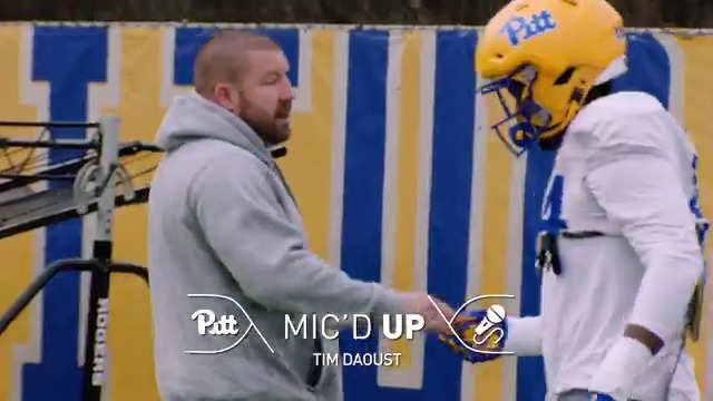 Mic'd Up 🔊 Tim Daoust The defensive line is putting in that work this spring!