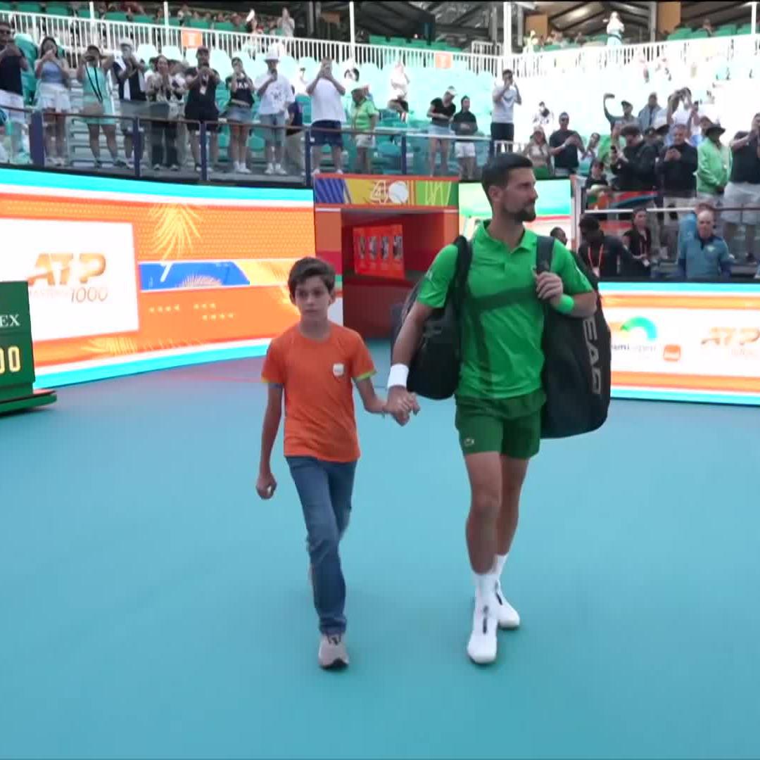 Here's NOVAK 💥 Six-time #MiamiOpen champ Djokovic looks to put his season back on track vs Hijikata. STREAM 👉
