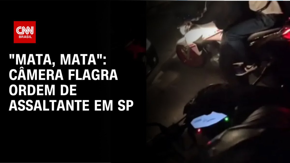 “Mata, mata”: Câmera flagra ordem de assaltante em SP; assista #CNNBrasil360°