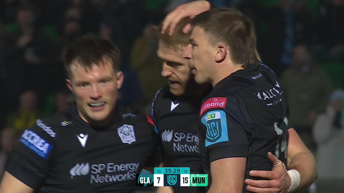 Kyle Steyn is back with a bang ๐ฅ Fantastic try by the Glasgow Warriors skipper on his return from injury โ๏ธ