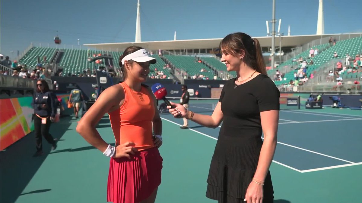 "I'm really proud of how I managed to find a third wind" 💨 Emma Raducanu on the challenges she faced during her victory over Emma Navarro 🙌