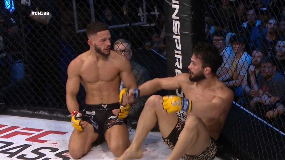 Ermil Xhaferi's eye swells immediately after he blows his nose 👁️ #CW186