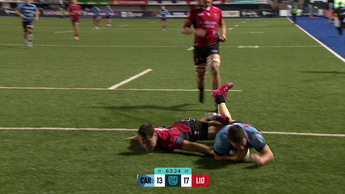 "They're not going to catch this man!" โก Harri Millard gives Cardiff Rugby the lead after intercepting and racing to the line ๐ตโซ๏ธ