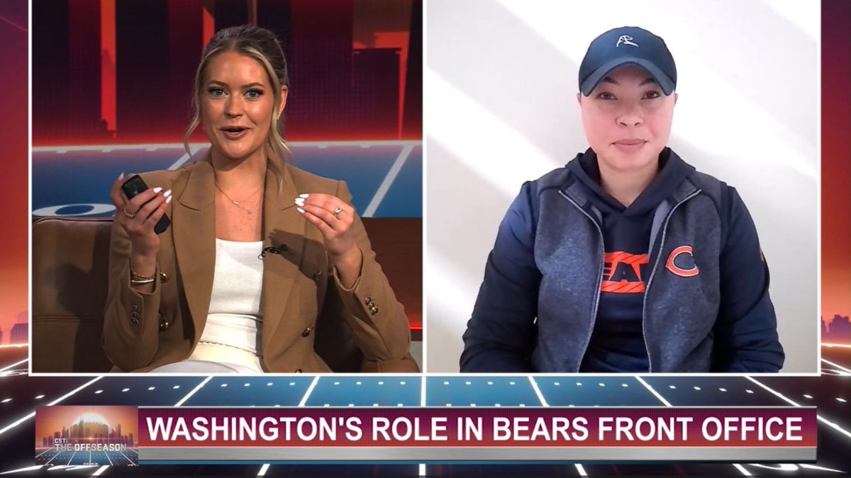 Tonight on The Offseason, Cassie Carlson & ESPN's Courtney Cronin break down what the #Bears' newest additions mean for the locker room & bring out the 'Bear-O-Meter.’ Plus, Player Personnel Coordinator Ashton Washington on becoming the Bears's first full-time female scout.