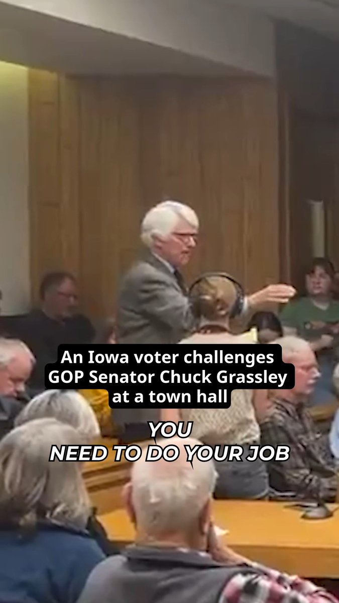 Americans are sick and tired of the Trump-Musk agenda. Watch this clip from an Iowa town hall: