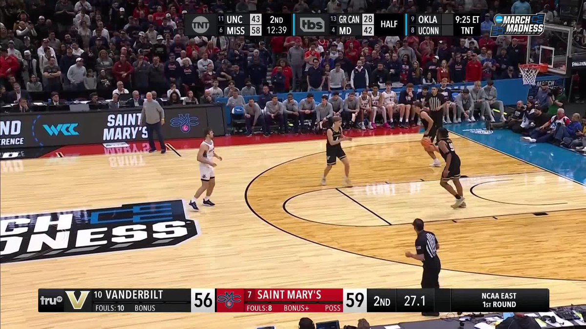 "THE SAINT MARY'S GAELS SURVIVE" 😱 SAINT MARY'S WINS A THRILLER IN CLEVELAND 🔥 #MarchMadness