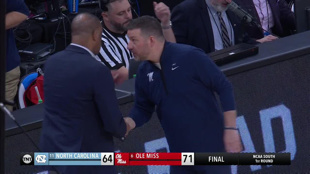 OLE MISS HANGS ON TO BEAT UNC ‼️ Rebels move on.