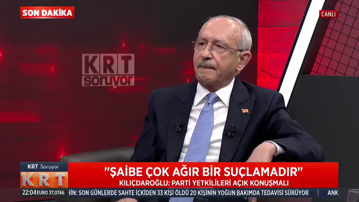 Spikerin şaibe var mı sorusuna bilmiyorum var mı diye cevap veren Kılıçdaroğlu’nu hayatım boyunca unutmayacağım bu AKP için bir kirli bir pastı….