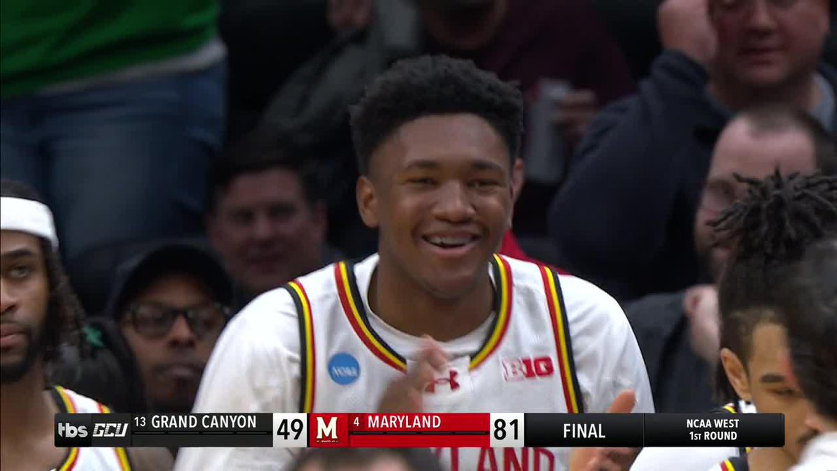 Maryland beats Grand Canyon to advance to Round of 32 🔥 Largest margin of victory in school history!