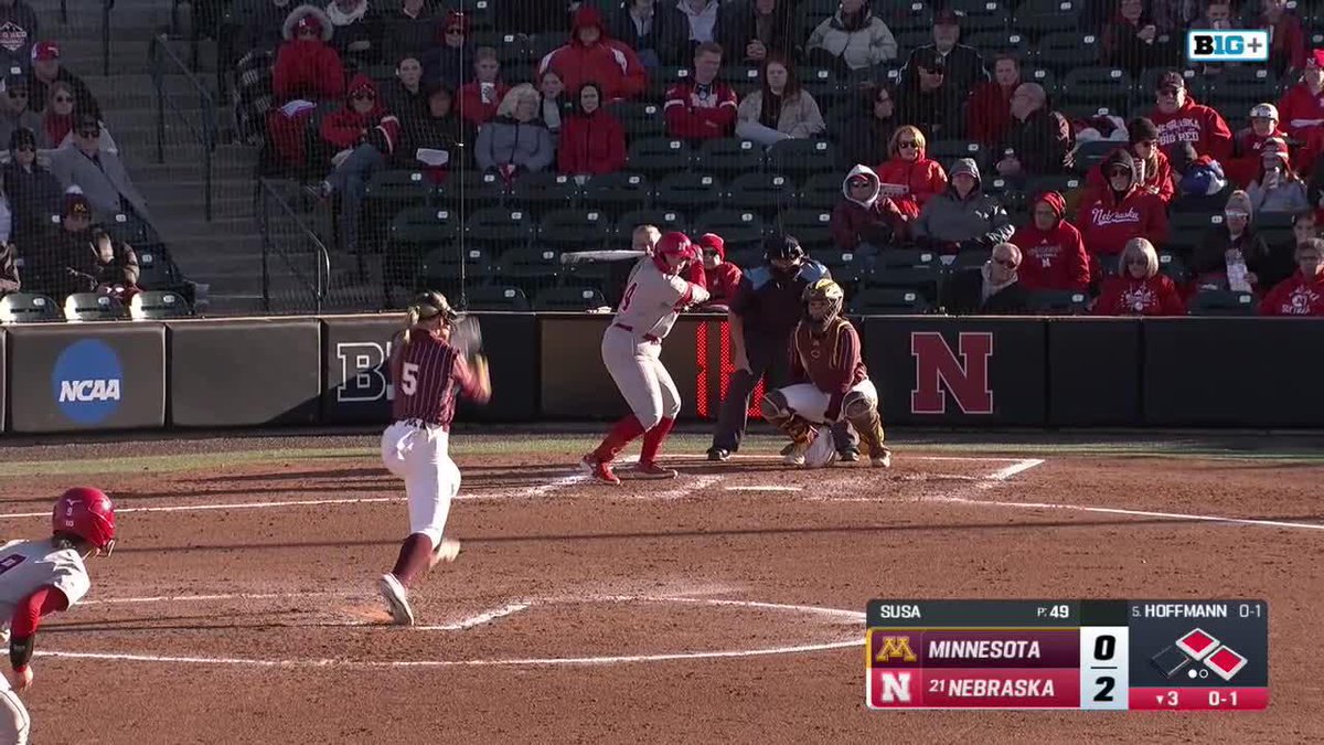 That one's OUT OF HERE... then off the wall and back in 😂 Way to go Kacie Hoffmann!!
