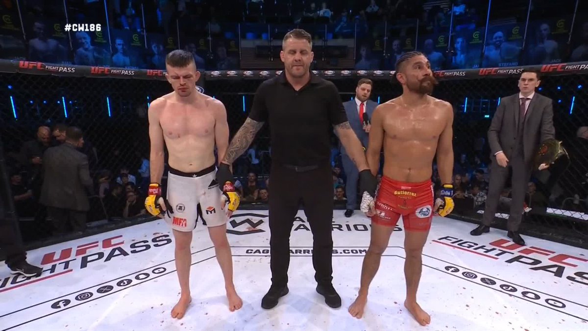 Harry Hardwick retains his title via technical decision, following an accidental headbutt. #CW186