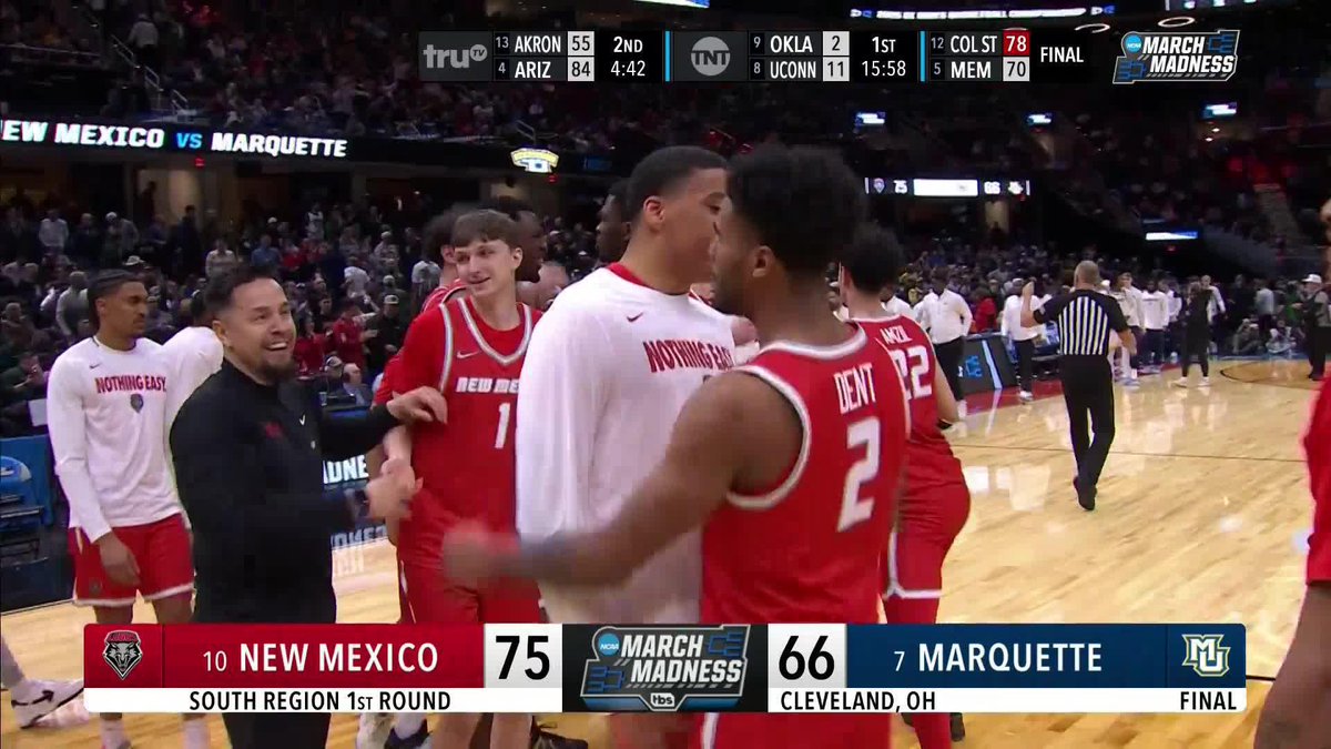 FIRST NCAA TOURNAMENT WIN IN 13 YEARS FOR @UNMLOBOMBB!