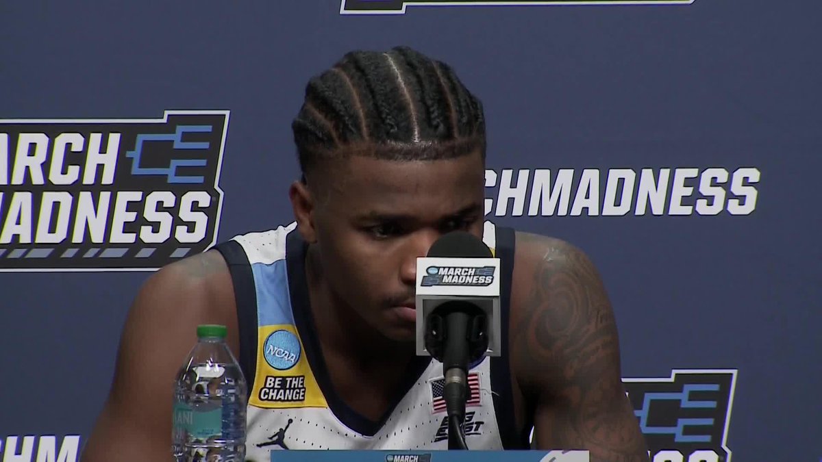 Kam Jones gets emotional as he reflects on his time with Marquette Basketball 💛 #MarchMadness