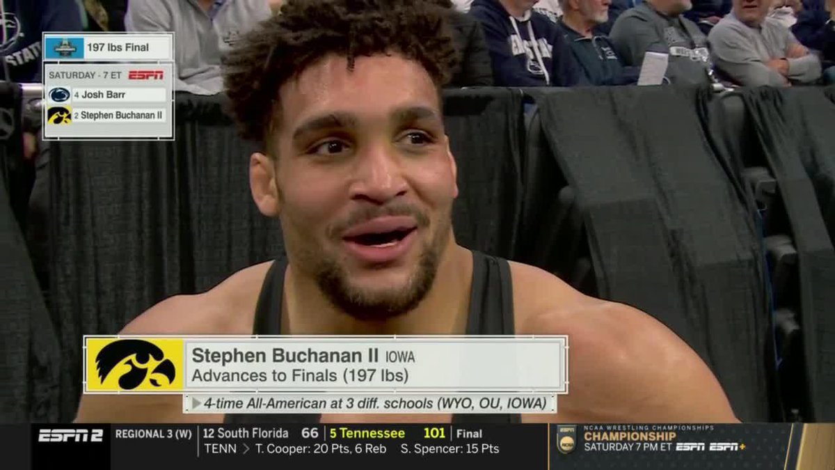 "I got teammates back at home who have sharpened me day-by-day." #Hawkeyes
