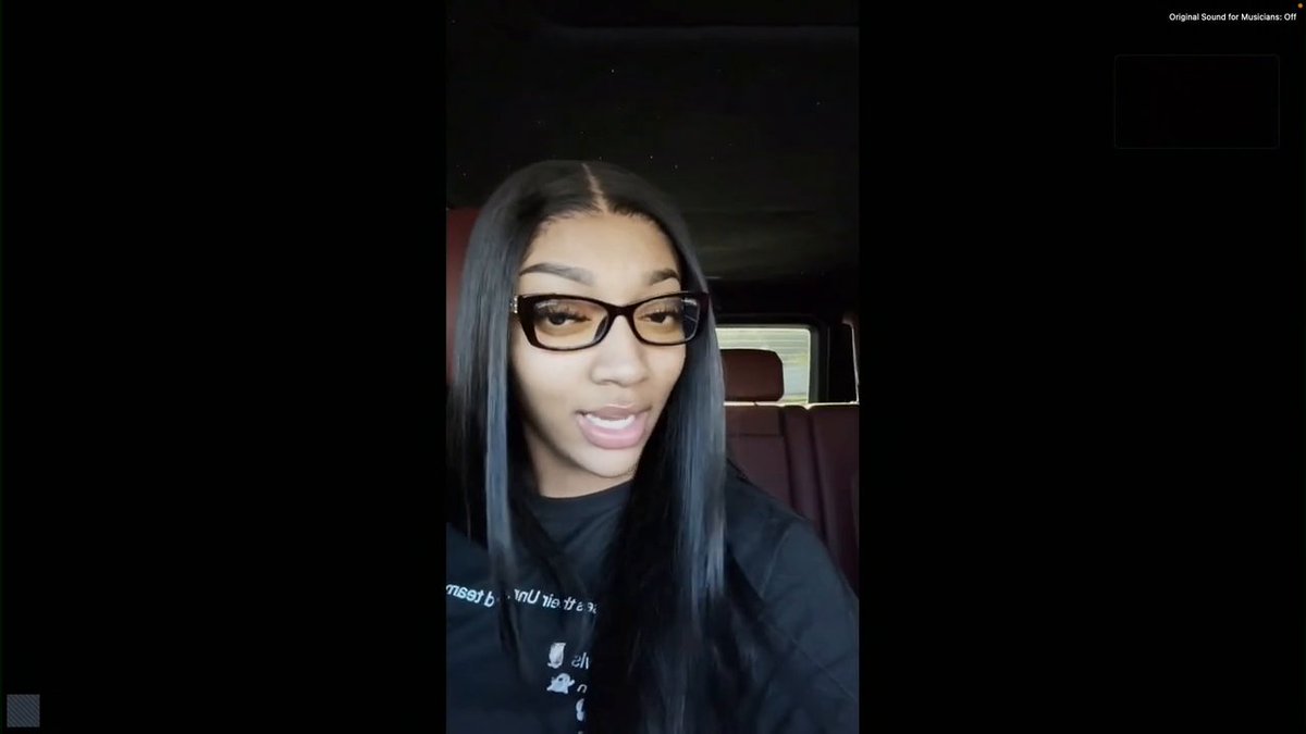 Angel Reese is rooting for her childhood friend and former teammate, Aniya Gourdine ❤️