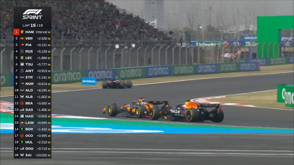 Oscar Piastri's lap 15 overtake on Max Verstappen 🤩