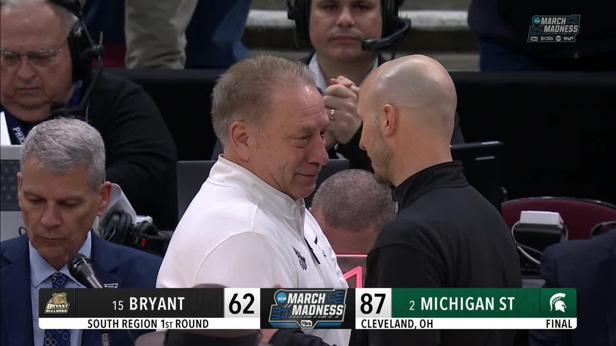 Michigan State shows out against Bryant 🔥 A matchup against New Mexico in the Round of 32 👀