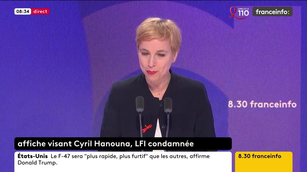 🔴 Affiche visant Cyril Hanouna ➡️ "C’est grave. C’est irresponsable (…) Jean-Luc Mélenchon ne me parait pas à la hauteur du moment de ce point de vue-là parce qu’il ne reconnait pas que c’était une erreur", réagit Clémentine Autain, députée NFP de Seine-Saint-Denis.