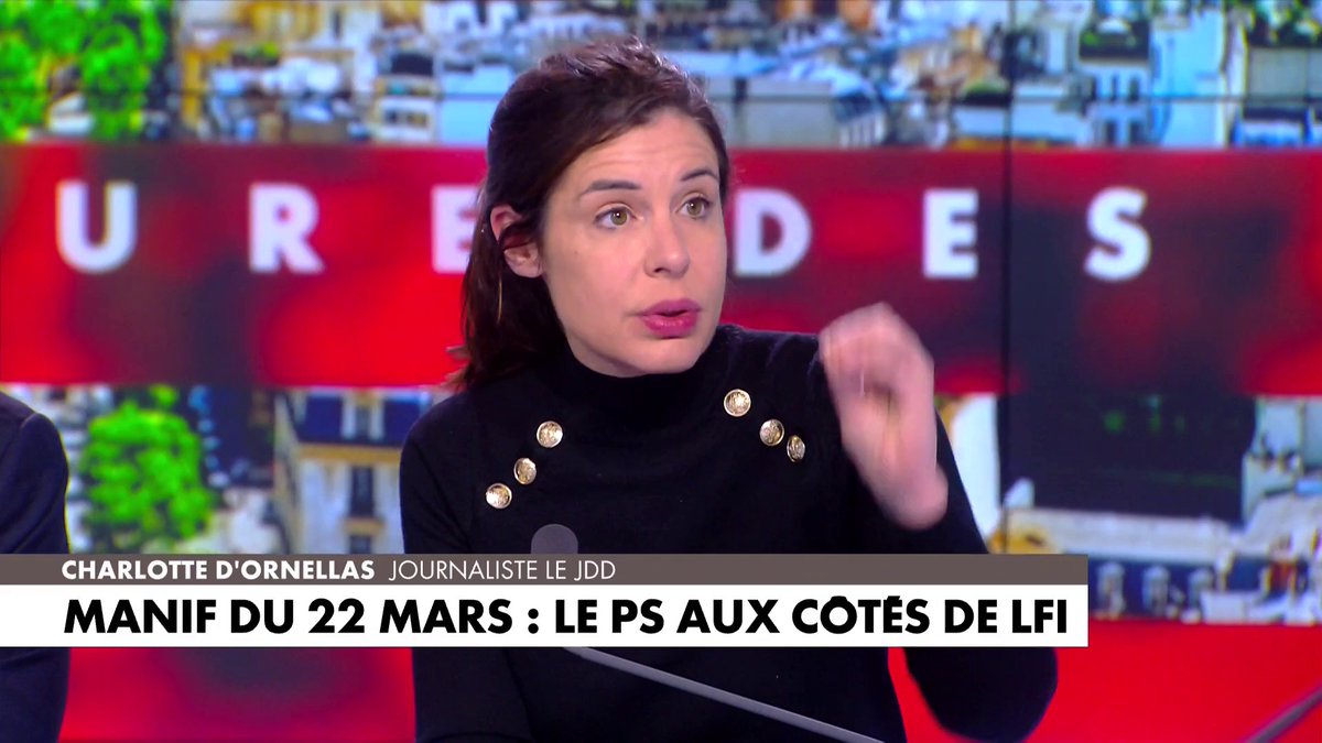La journaliste Charlotte d’Ornellas réagit à la présence du PS aux côtés de LFI : «Ils diabolisent par volonté de détruire l’adversaire politique», dans #HDProsWE