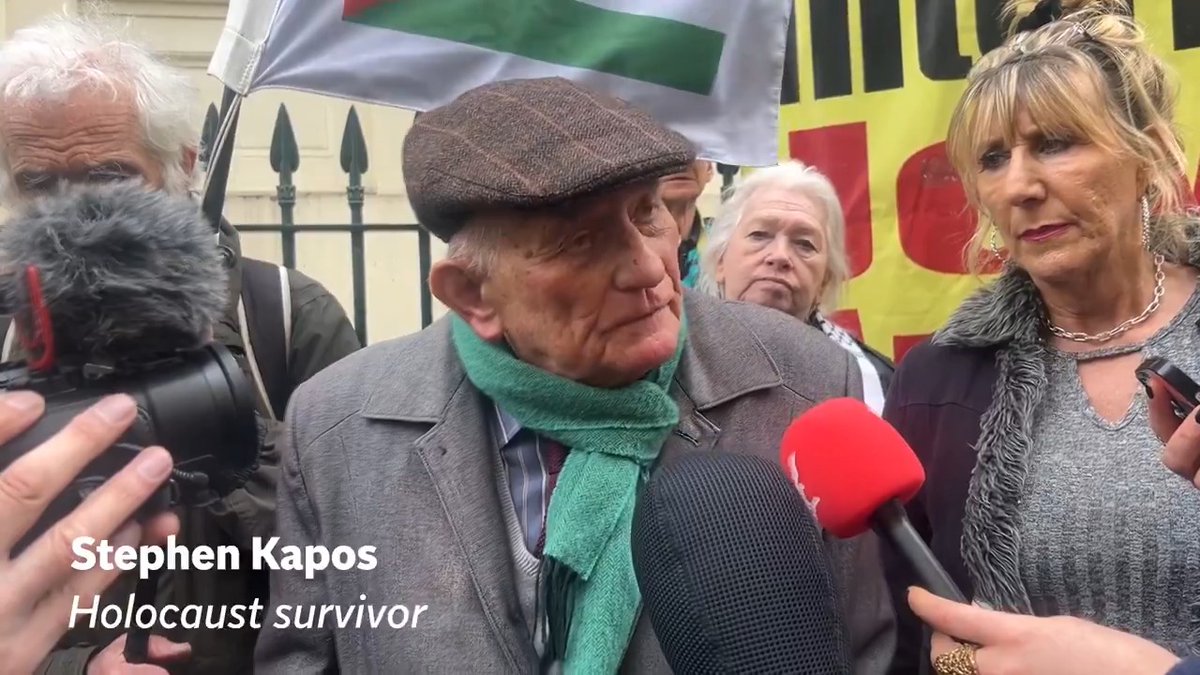 Holocaust survivor questioned by police over Gaza protest says he will continue to march - The Independent news