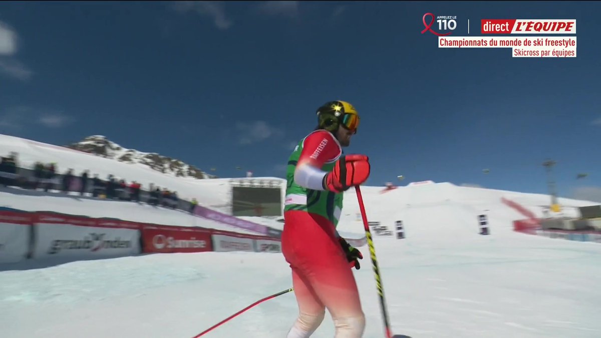Les Bleus en argent aux Mondiaux de skicross par équipes ! 💪🇫🇷 #lequipeSKI