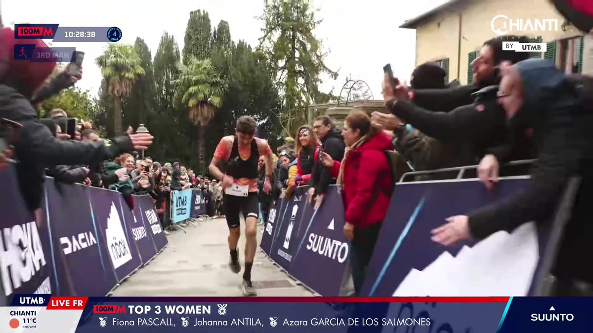 Quel duel pour le podium ! Kilian Jornet prend la 2e place du Chianti Ultra Trail by UTMB, trente secondes juste devant Vincent Bouillard 👀