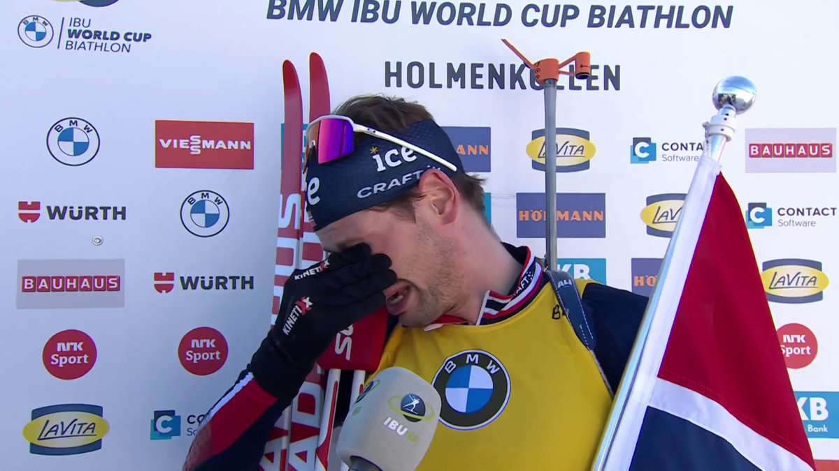 "It means a lot" 😭 We're not crying, you're crying 🏆🥺 Congratulations again, Sturla and to do it infront of your home crowd, friends and family.