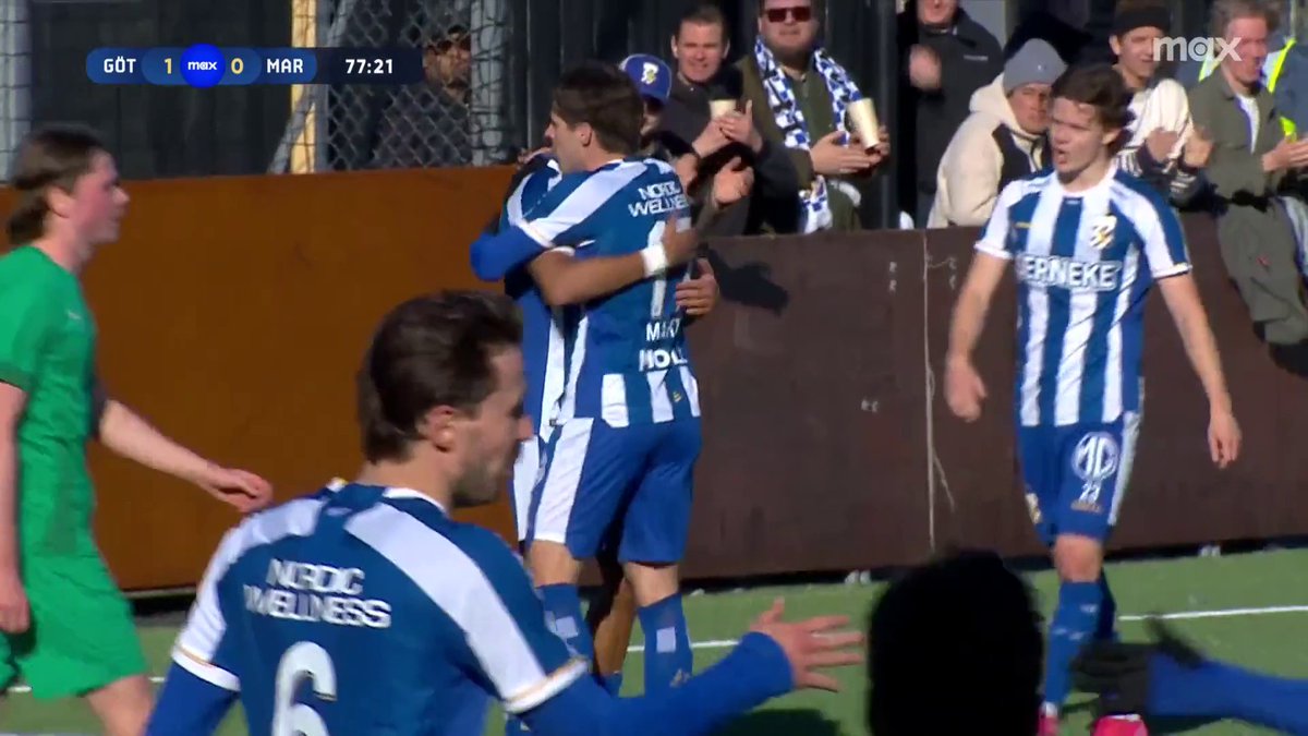 Sebastian Clemmensen rakar in 2-0 för IFK Göteborg mot IFK Mariehamn 🔵⚪ 📲 Se matchen på Max