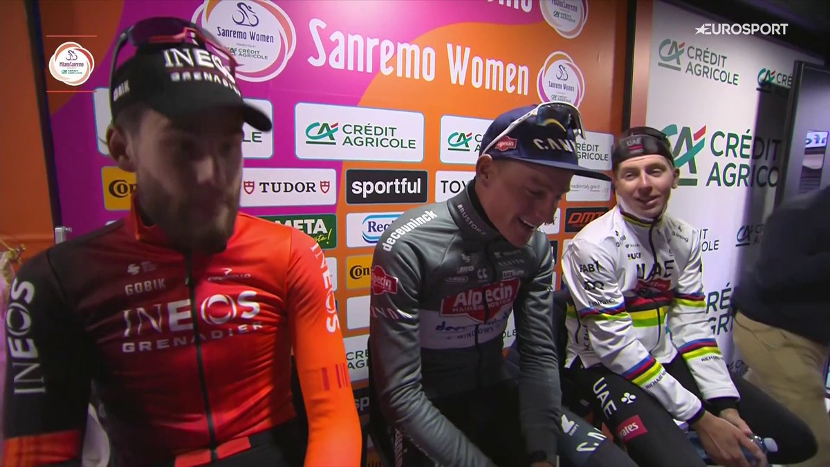 🚴🇮🇹 | Daar zitten ze weer. Bedankt voor prachtige koers mannen, alle drie! 👌👌 📺 Stream koers op HBO Max