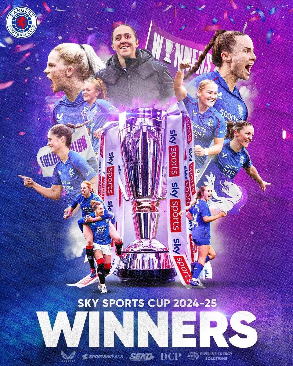 IT'S OURS AGAIN! ๐ Rangers are Sky Sports Cup Winners for the Third Year Running. Rangers 5-0 Hibernian | #SkySportsCup