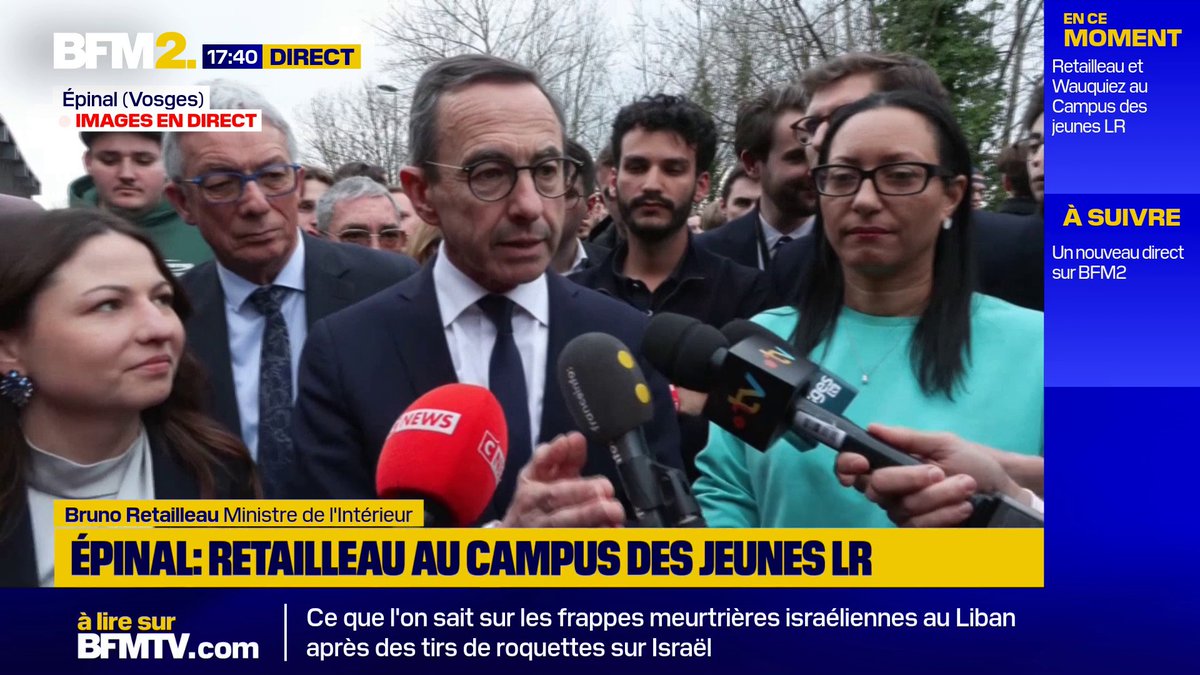 "Je veux que l'Algérie libère Boualem Sansal", déclare Bruno Retailleau