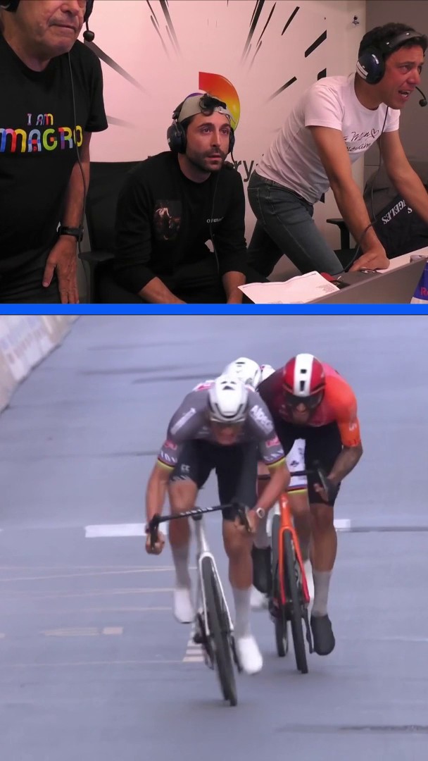 Come ci fanno vivere il ciclismo questi ragazzi, nessuno 🍿 #EurosportCICLISMO #MilanoSanremo