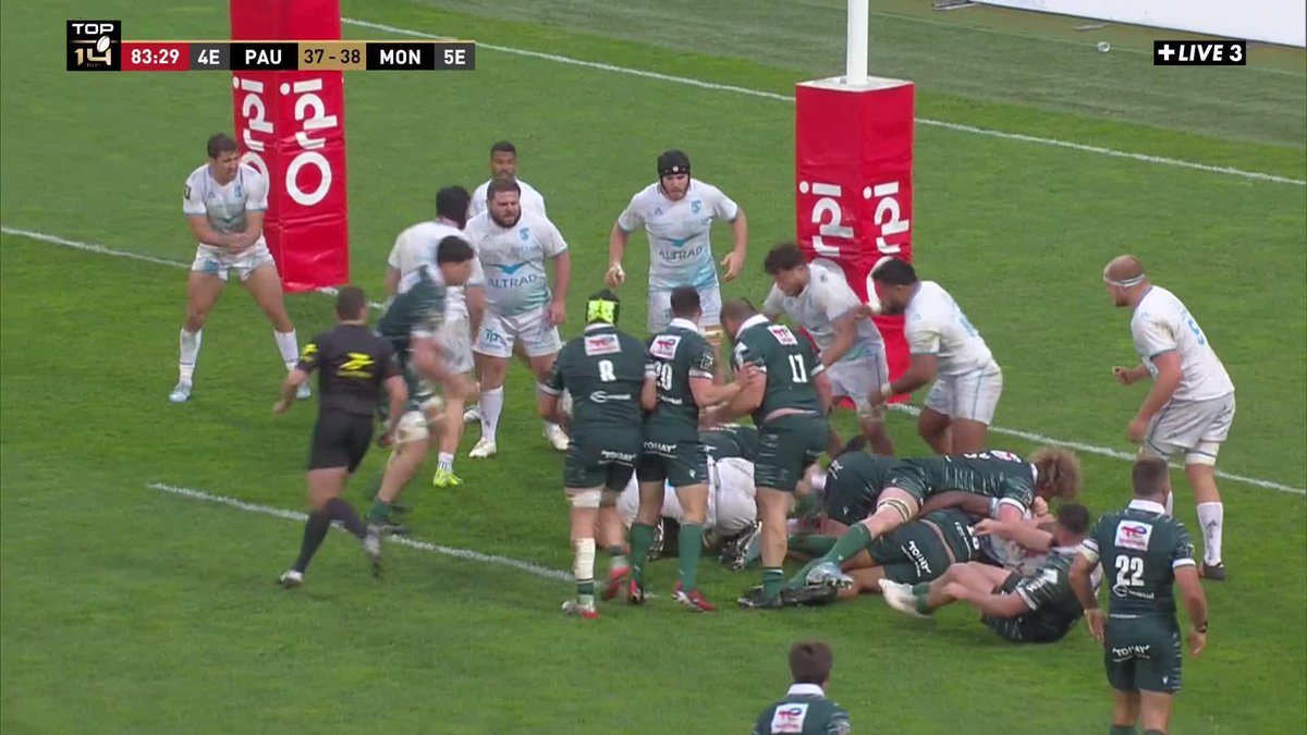LE DROP DE LA VICTOIRE SIGNÉ JOE SIMMONDS 🤯 Au bout du suspense, la Section Paloise Béarn Pyrénées s'impose face à Montpellier sur le score de 40 à 38 💥 #SPMHR