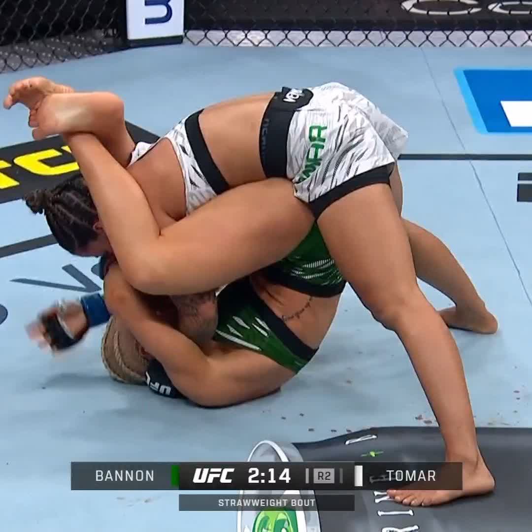 🚨 Shauna Bannon s’impose par soumission après avoir pris un énorme High kick #UFCLondon