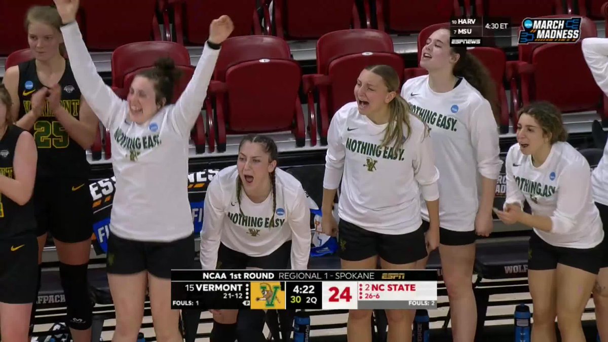 15-SEED VERMONT LEADS 2-SEED NC STATE 👀 📺 ESPN