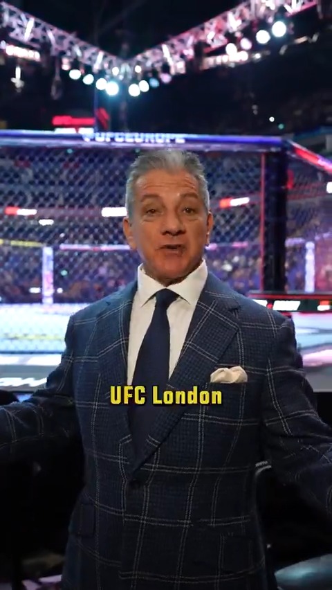 Always looking SHARP 😮💨 @BruceBuffer suited and booted for #UFCLondon 🇬🇧