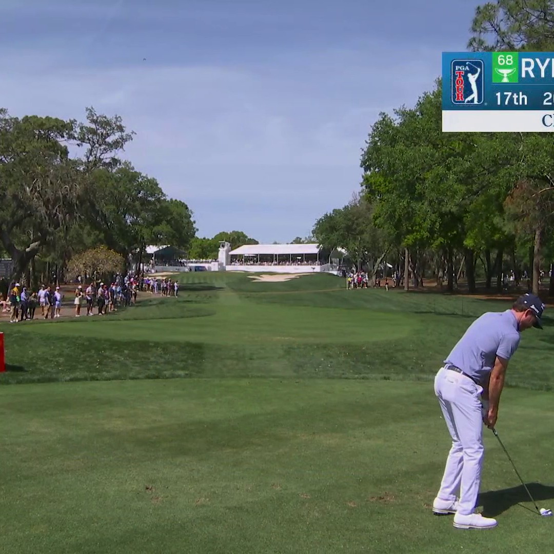 Sam Ryder with a SLAM-DUNK ACE on the 17th! 🎯🏀 📺 NBC &amp; Peacock | Valspar Championship
