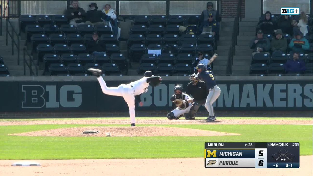 PINCH-HIT HOME RUN! ROBBIE HAMCHUK goes yard and we are TIED! #GoBlue