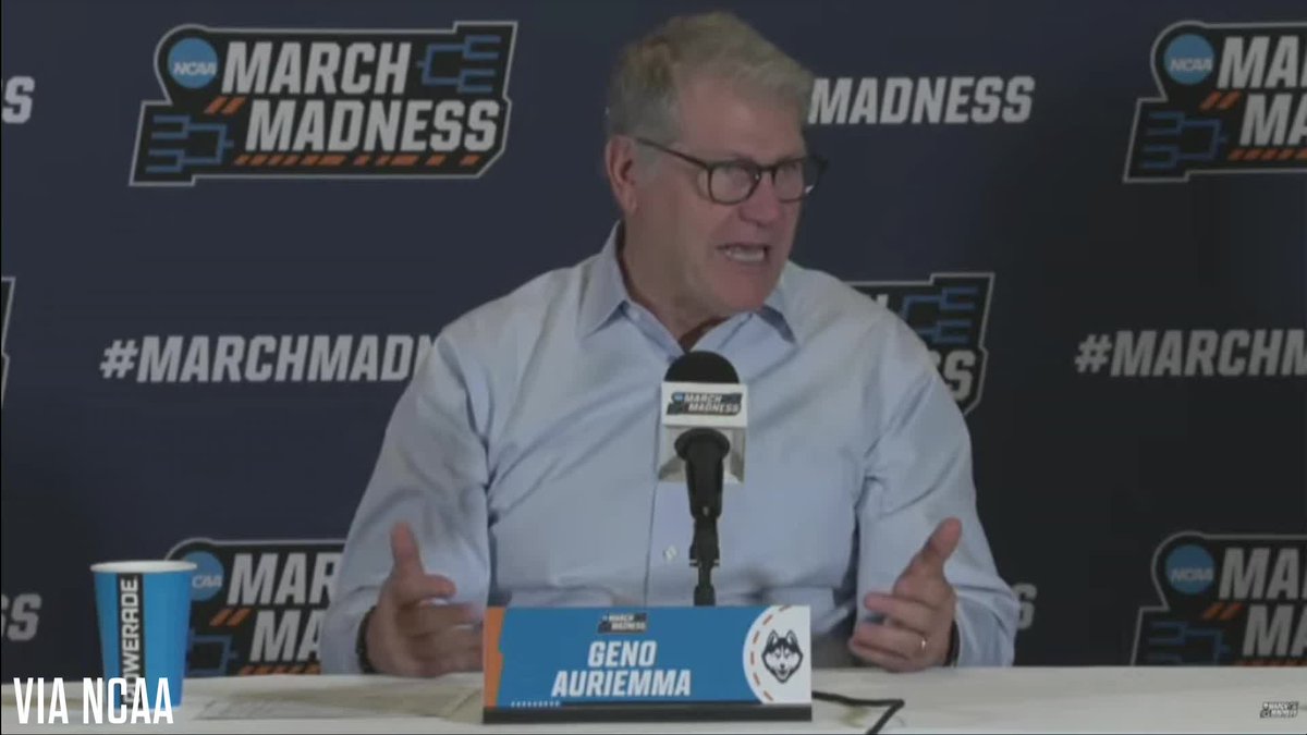 "I think those kids deserve a little better than that. Hopefully, they still enjoyed it." Geno Auriemma talks about Arkansas State staying in a hotel 45 minutes away from Storrs: