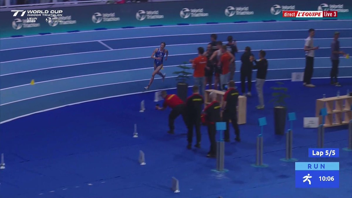 Cassandre Beaugrand domine les débats pour remporter le Liévin Triathlon Indoor Festival ! #lequipeTRIATHLON
