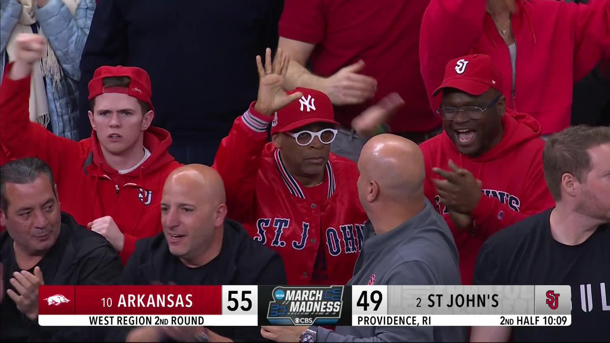 Here comes St. John's! Spike Lee approves.